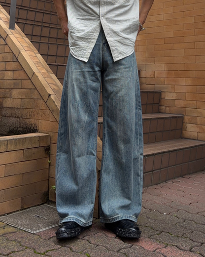 ウォッシュバレルレッグデニムパンツ KA7326