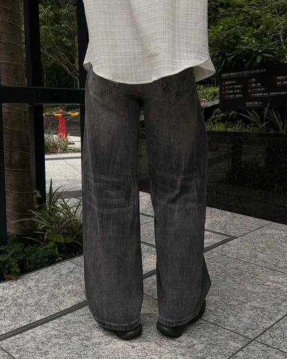 ウォッシュバレルレッグデニムパンツ KA7326