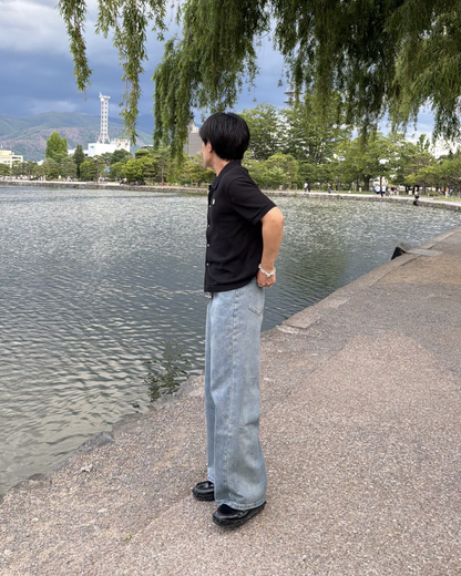 ウォッシュセミフレアデニムパンツ KA7327