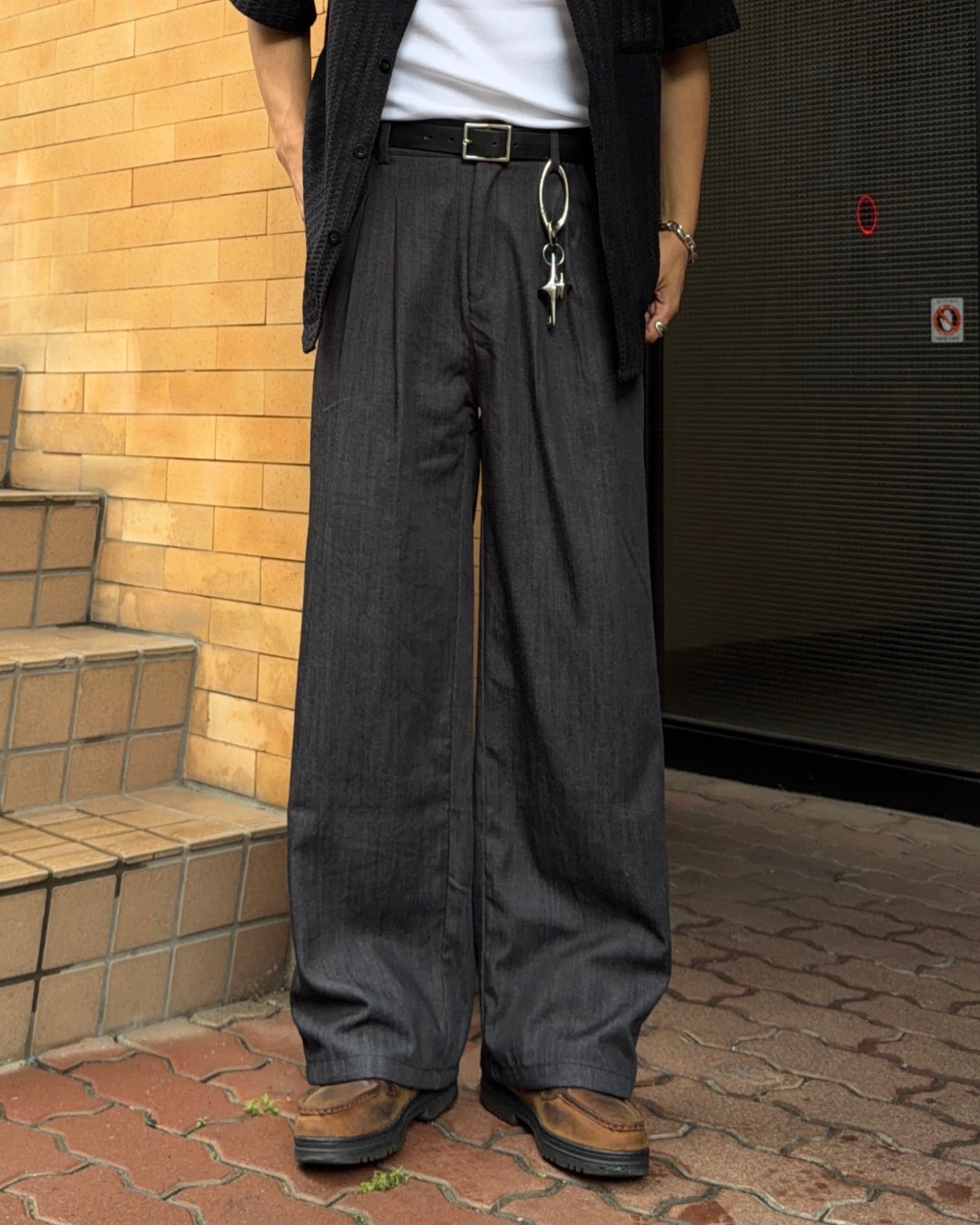 ストレートドレープスラックス KA7328