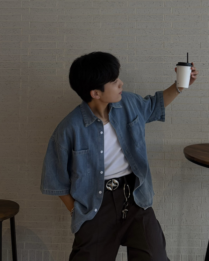 ウォッシュデニムシャツ KA7339