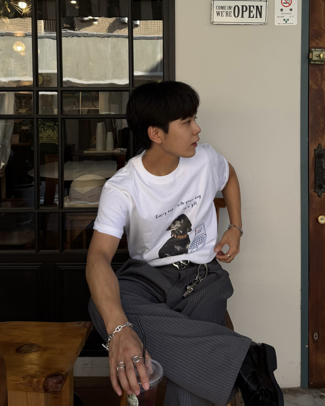 ドッグプリントTシャツ KA7382