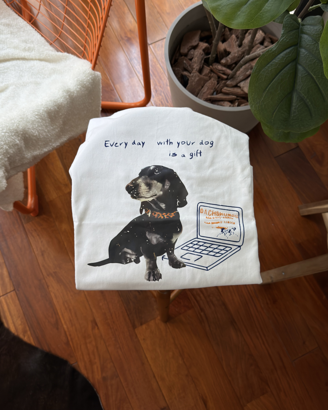 ドッグプリントTシャツ KA7382