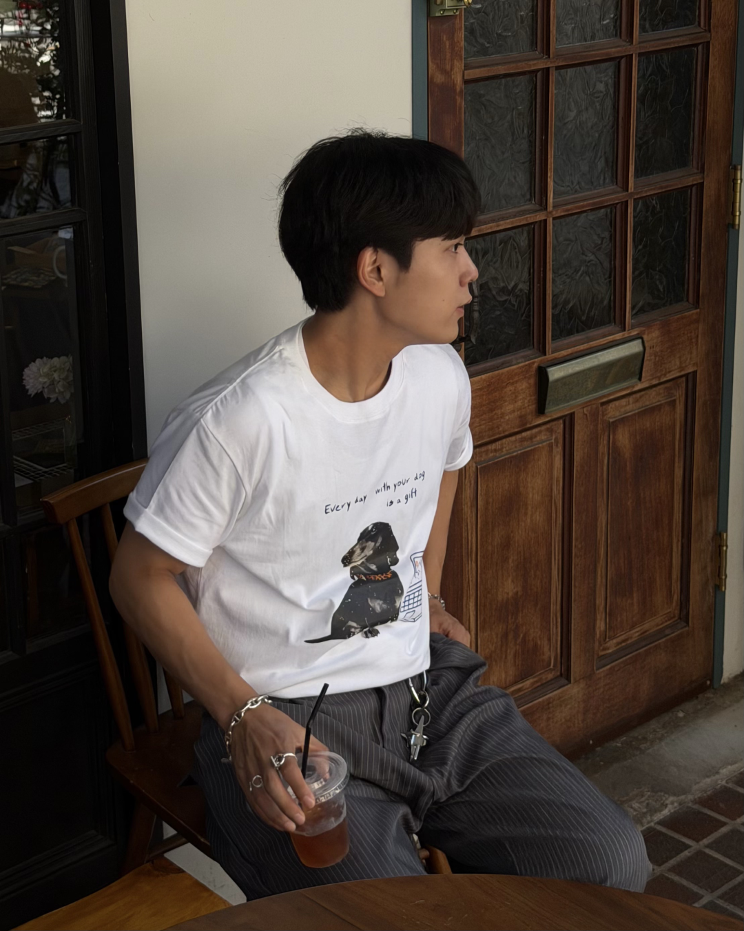 ドッグプリントTシャツ KA7382