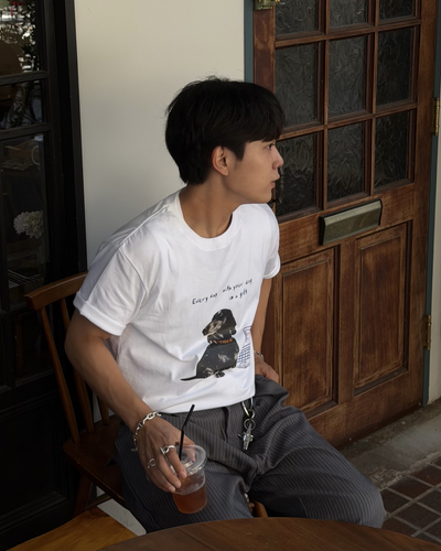 ドッグプリントTシャツ KA7382