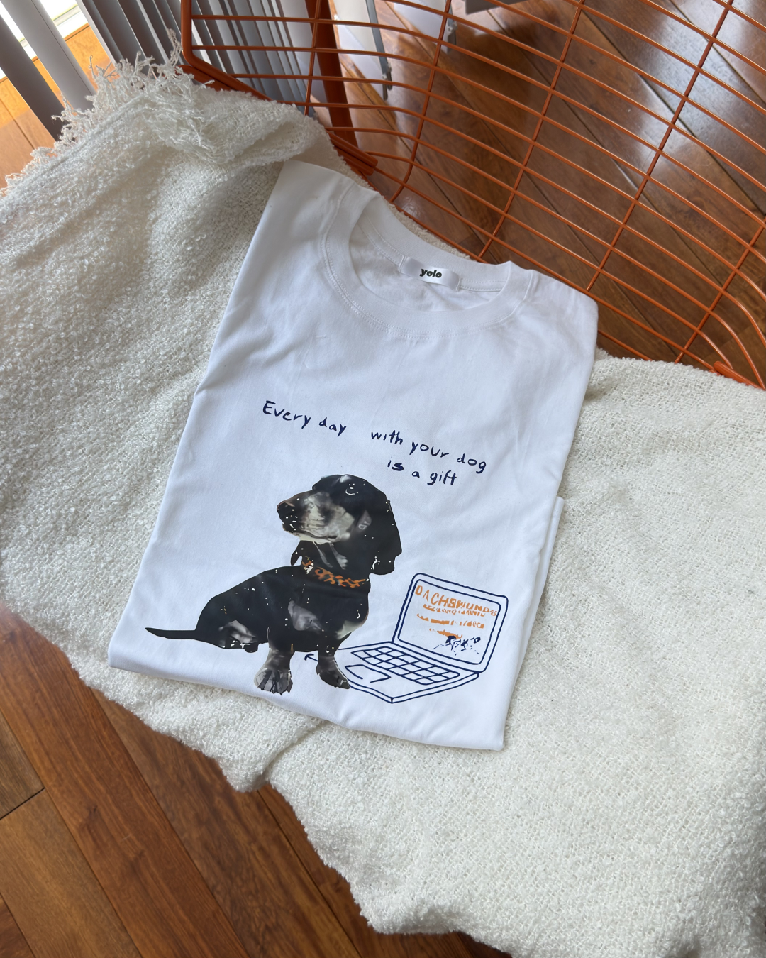 ドッグプリントTシャツ KA7382