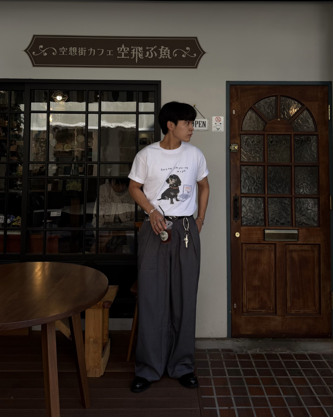 ドッグプリントTシャツ KA7382