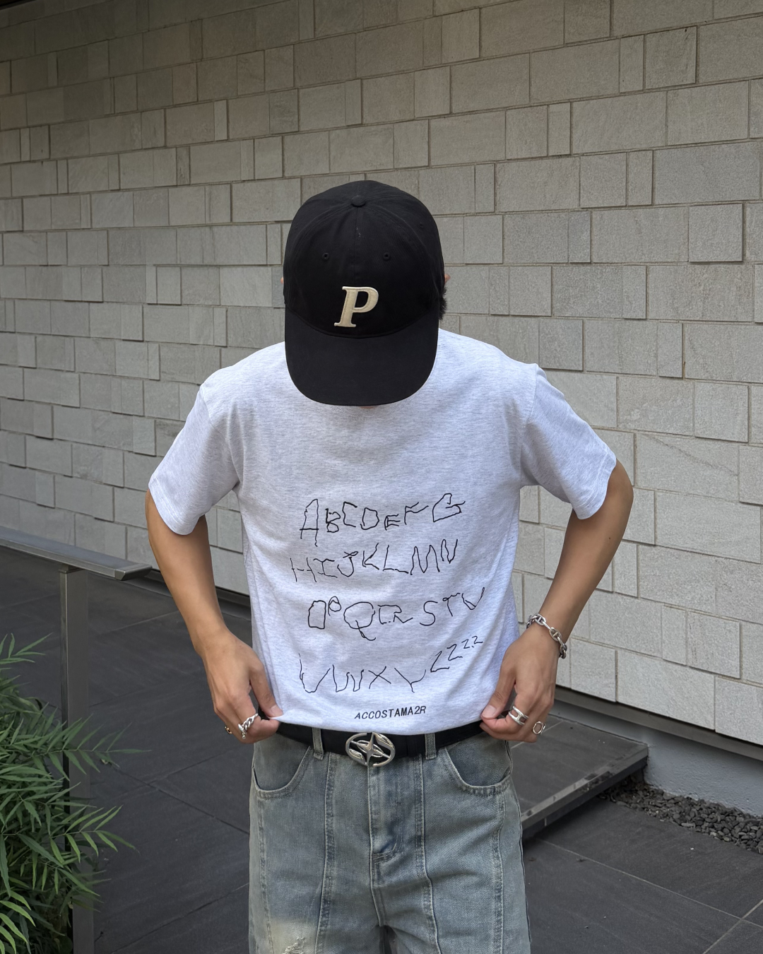 ハンドライティングTシャツ KA7383