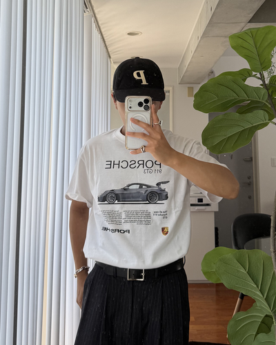 レーシンングカープリントTシャツ KA7385