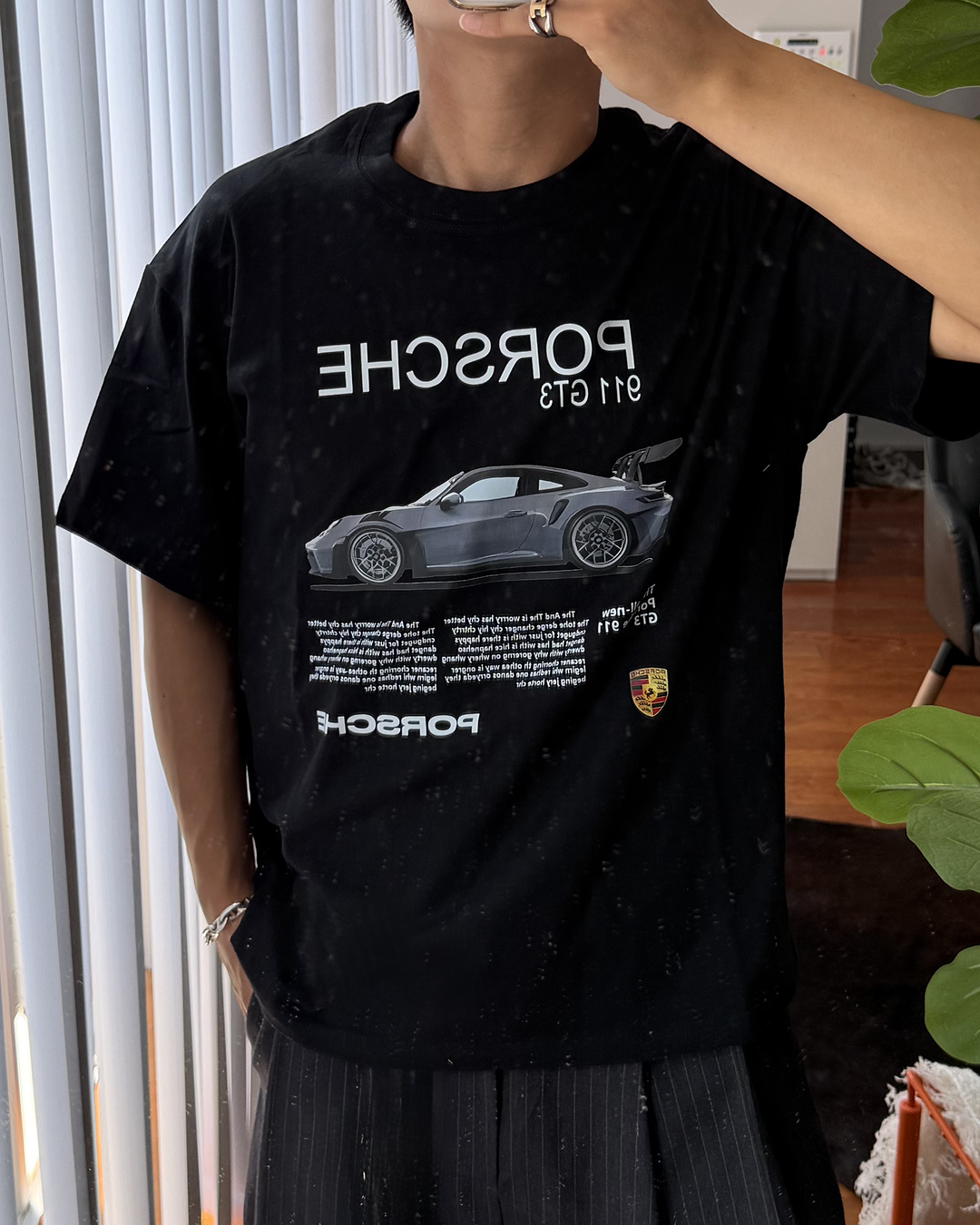 レーシンングカープリントTシャツ KA7385