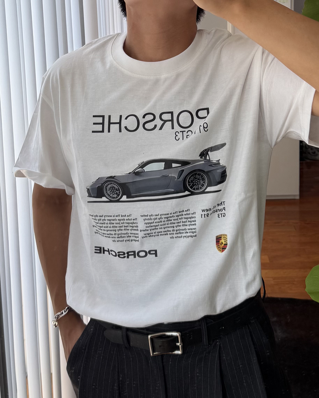 レーシンングカープリントTシャツ KA7385
