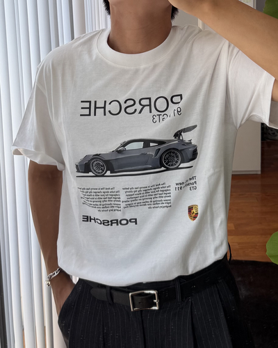 レーシンングカープリントTシャツ KA7385
