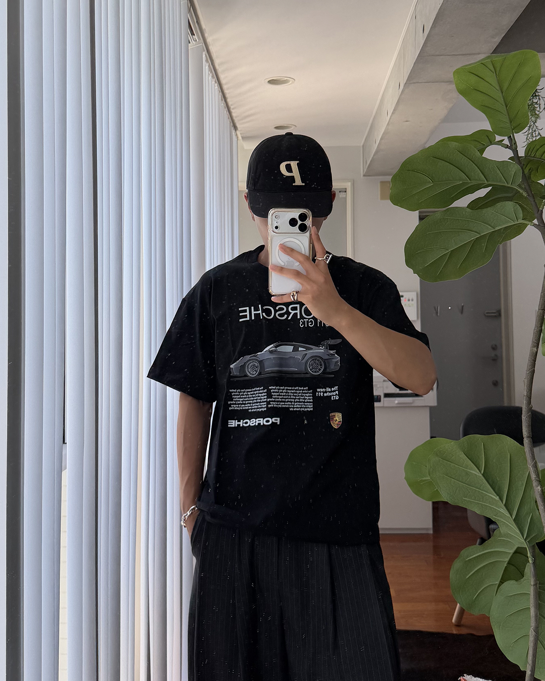 レーシンングカープリントTシャツ KA7385