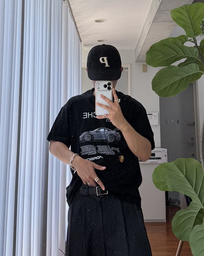 レーシンングカープリントTシャツ KA7385