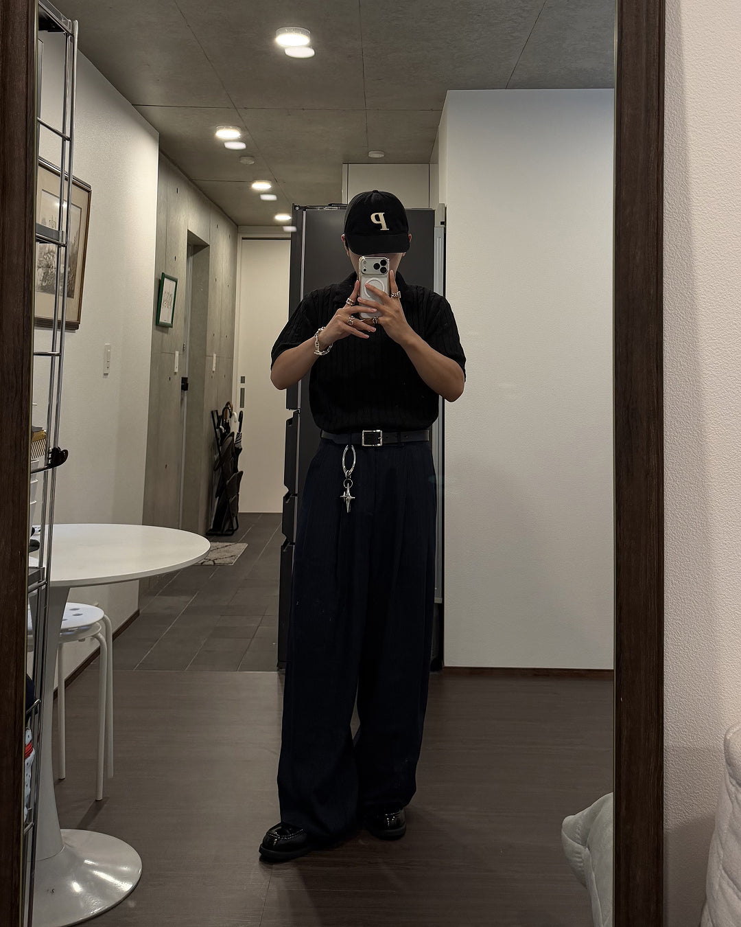 ケーブルニットポロシャツ KA7389