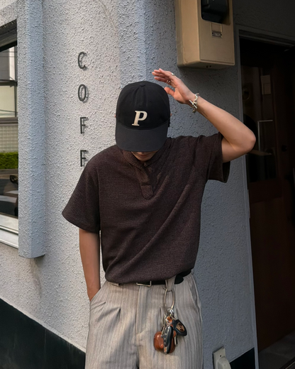 ワッフルクルーヘンリーネックT KA7393