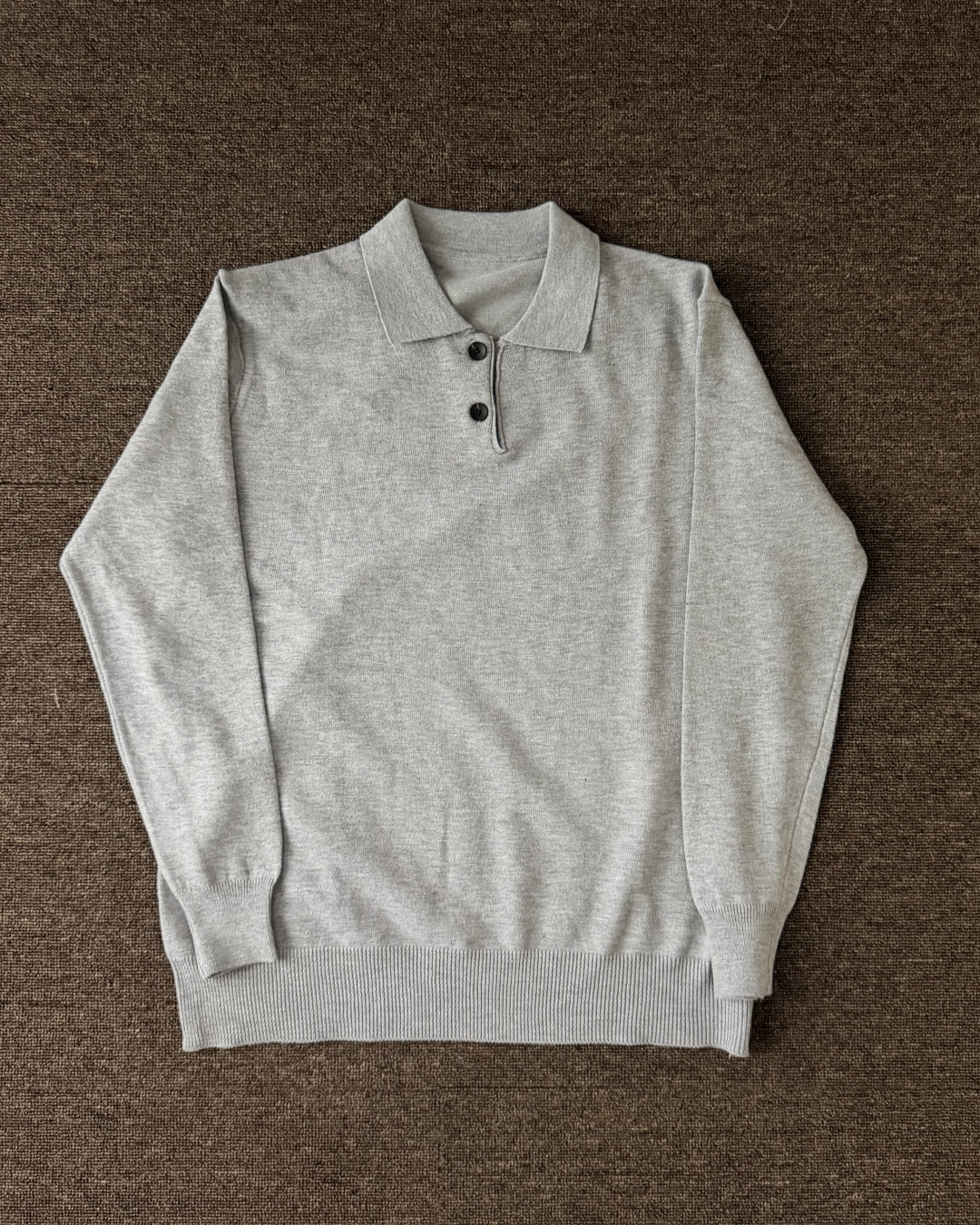 ベーシックカラーニットポロ KA7556
