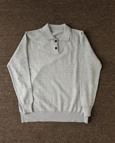 ベーシックカラーニットポロ KA7556