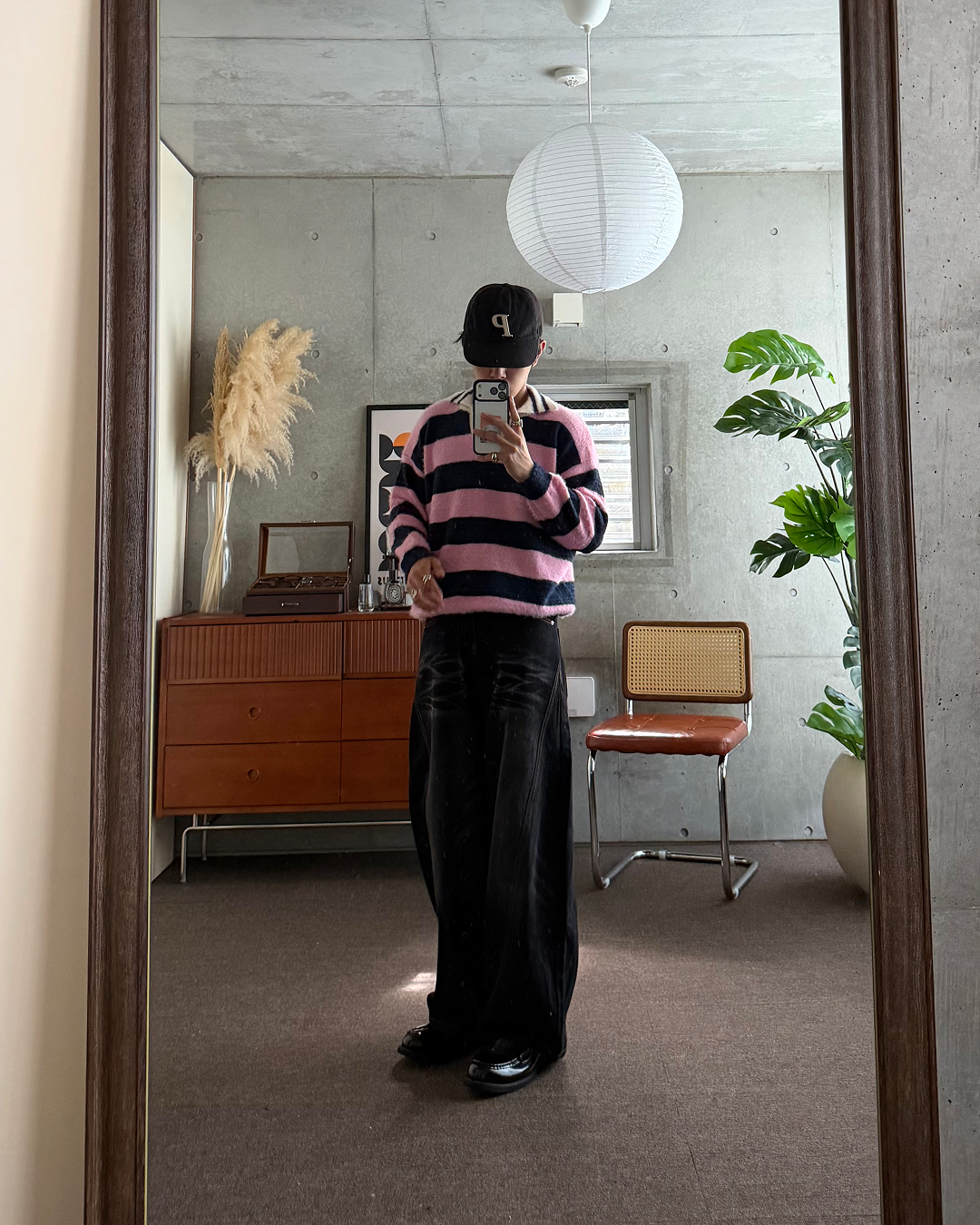 ワイドボーダーシャギーニット KA7651