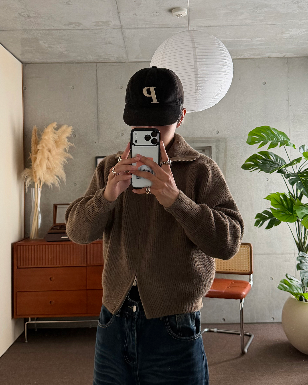 ミニマルダブルジップニットカーデ KA7668