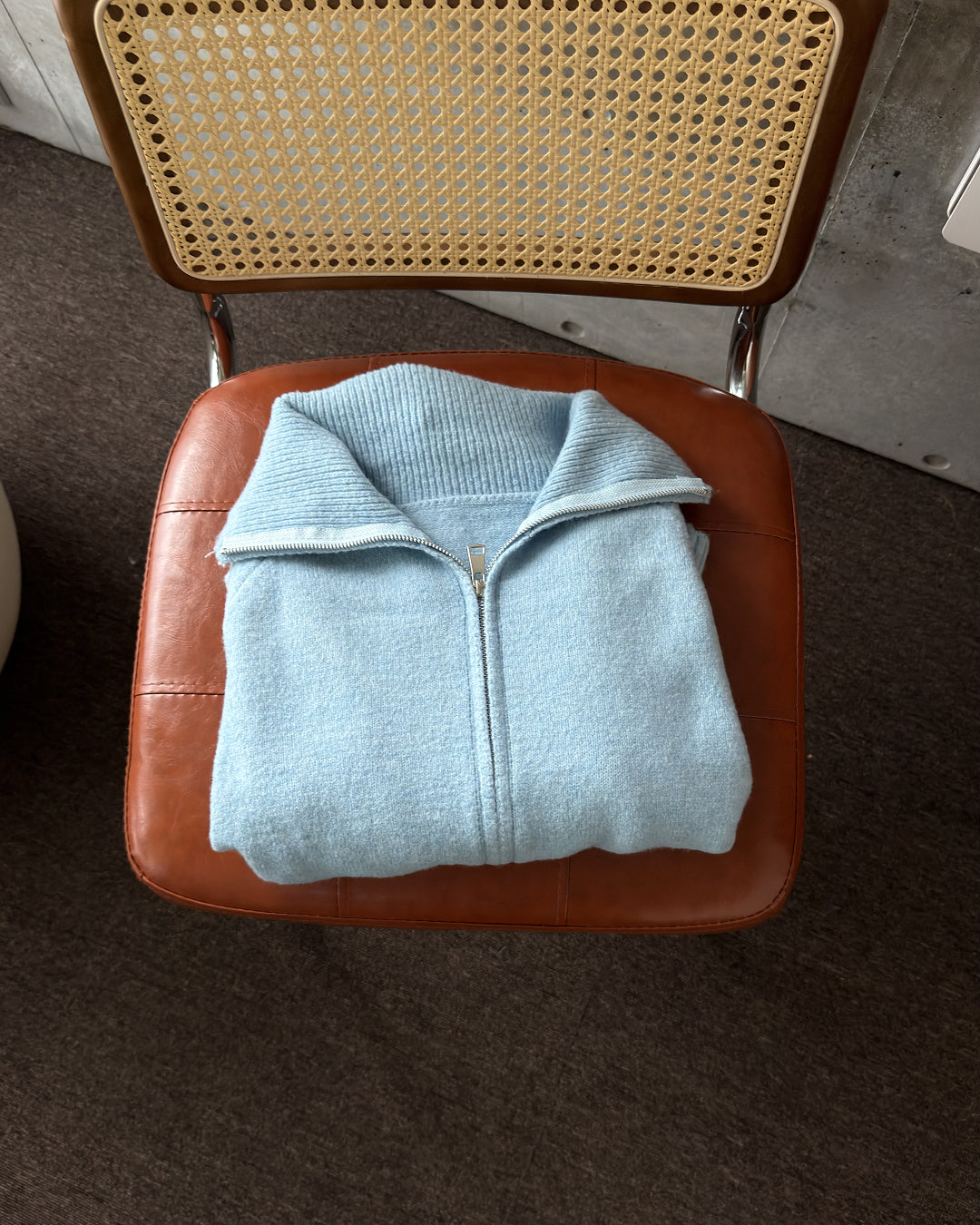 スタンドカラージップニットブルゾン KA7710