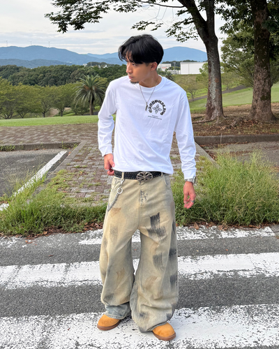 クロスグラフィックロングスリーブT KB0001