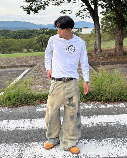 クロスグラフィックロングスリーブT KB0001