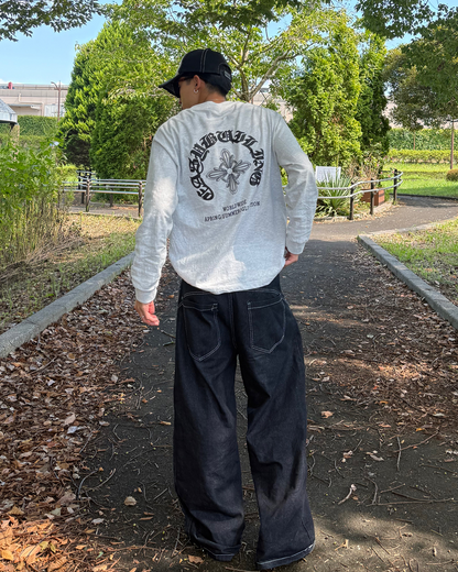 フックワイドデニムパンツ KB0014