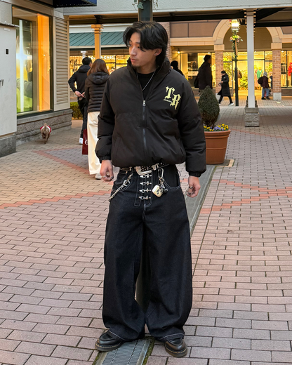 フックワイドデニムパンツ KB0014