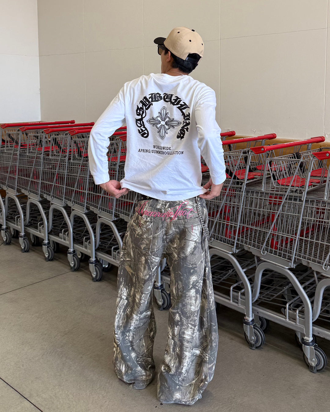 リアルツリー柄ワイドパンツ KB0017