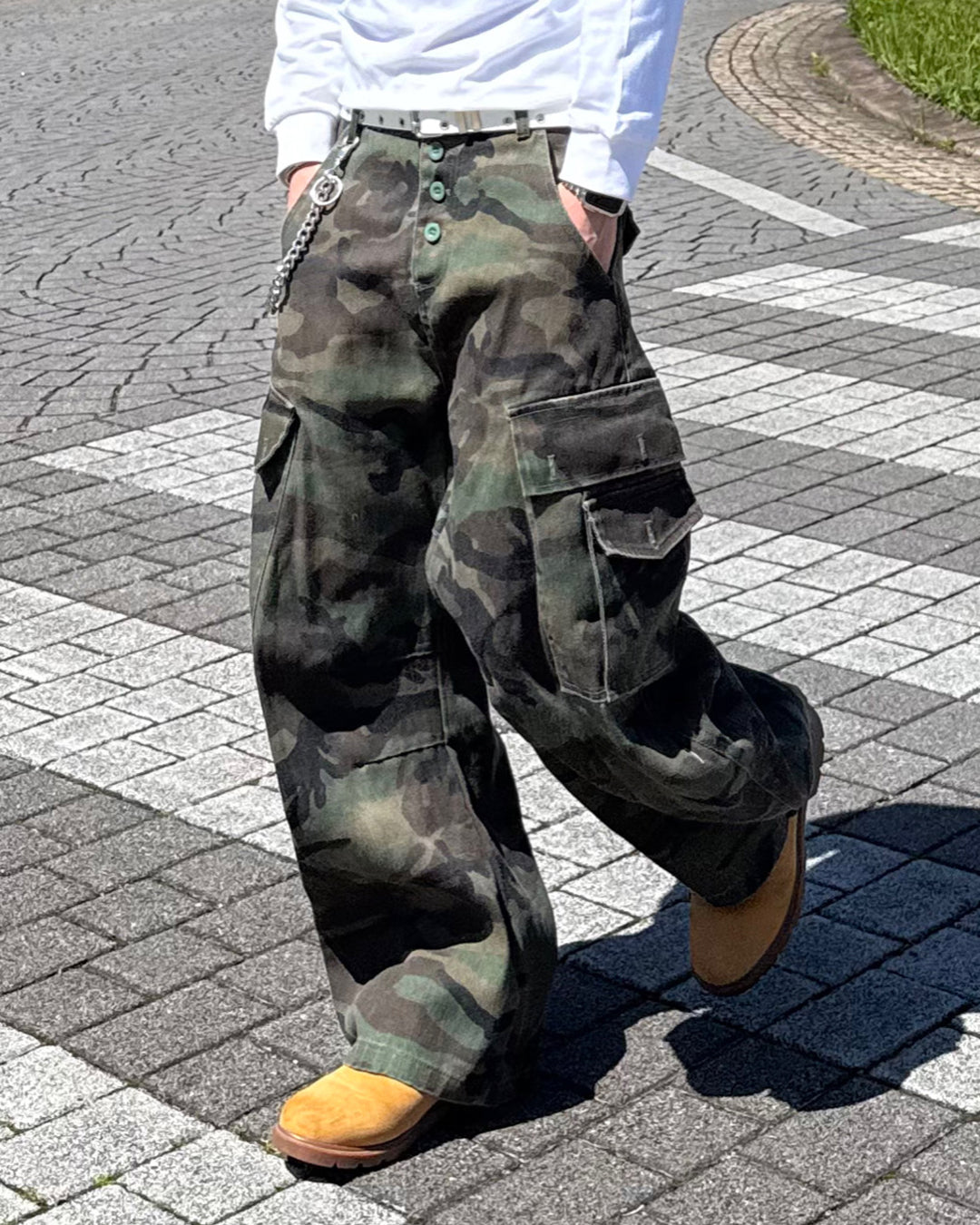 カモフラージュワイドカーゴパンツ KB0025