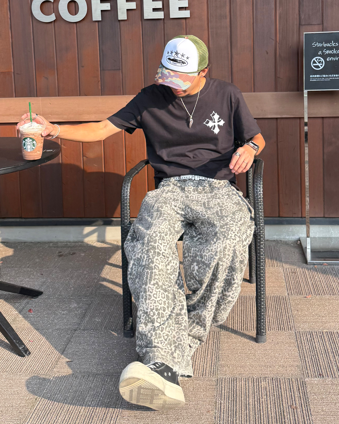 レオパード柄ワイドパンツ KB0026