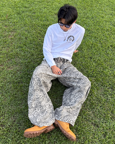 レオパード柄ワイドパンツ KB0026