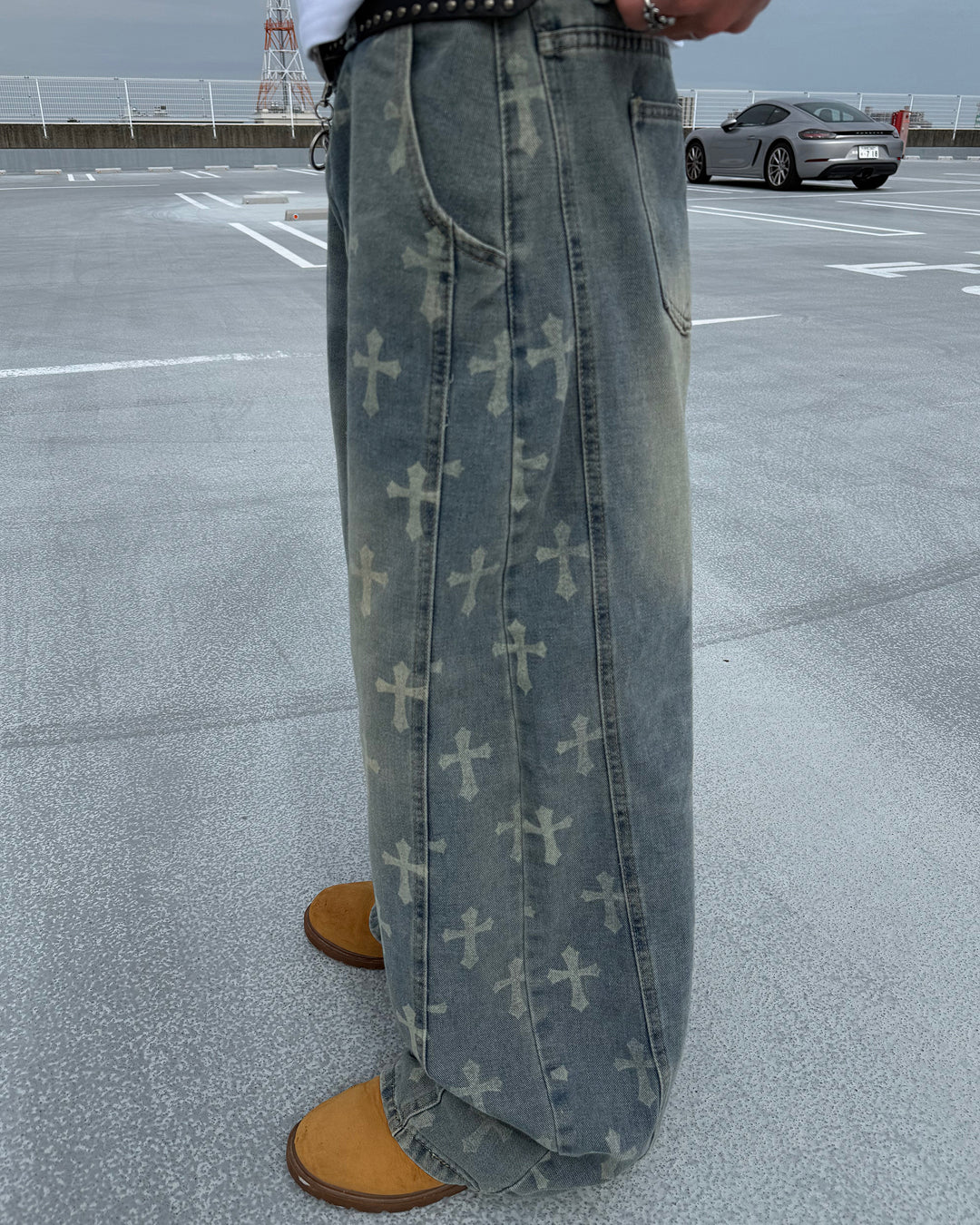 クロスプリントワイドパンツ KB0030