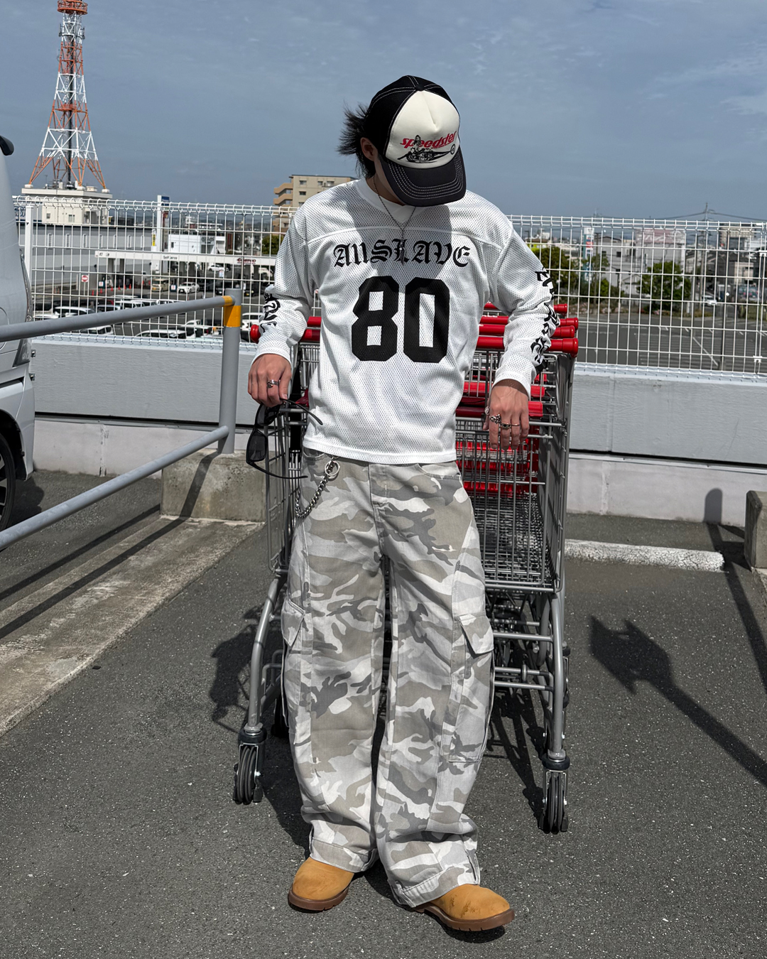 グレーカモカーゴパンツ KB0056
