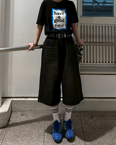 【再販】アメリカンレトロウォッシュハーフパンツ KC0007