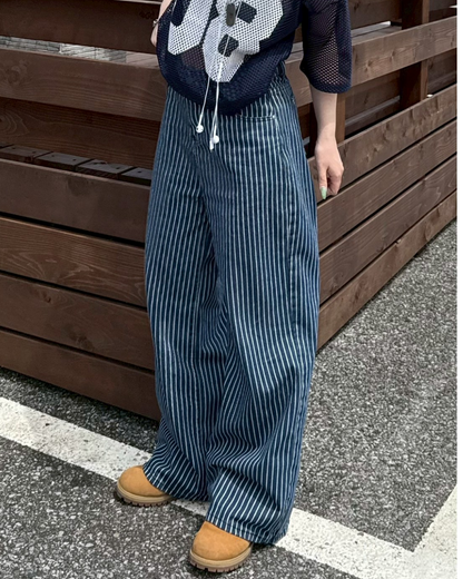 ストライプデニムパンツ KC0104