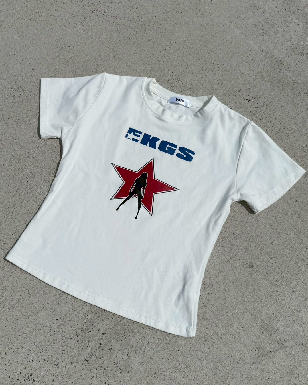 レッドスタープリントTシャツ KC0107 – YOLO（ヨロ