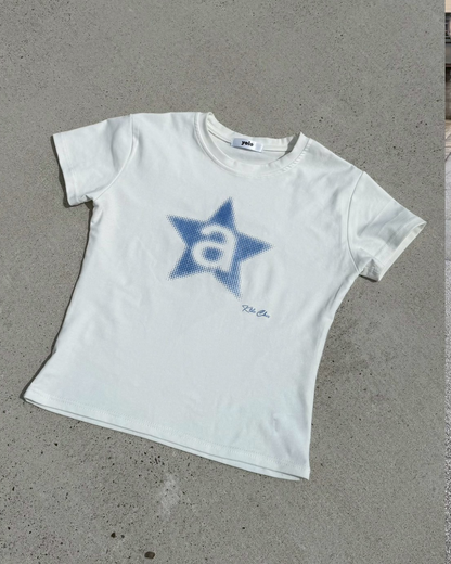 ブルースタープリントTシャツ KC0108