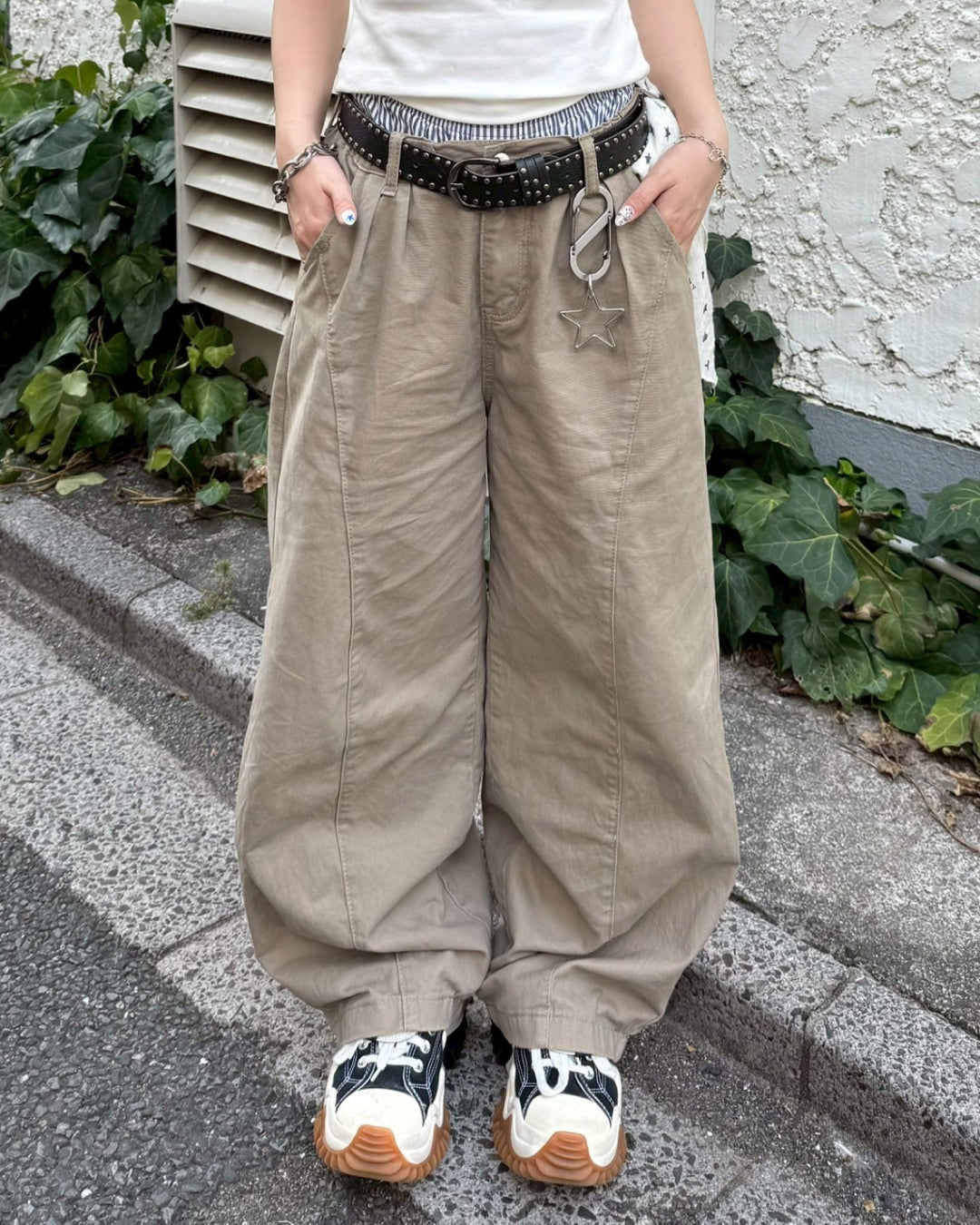 カーキカーブパンツ KC0153