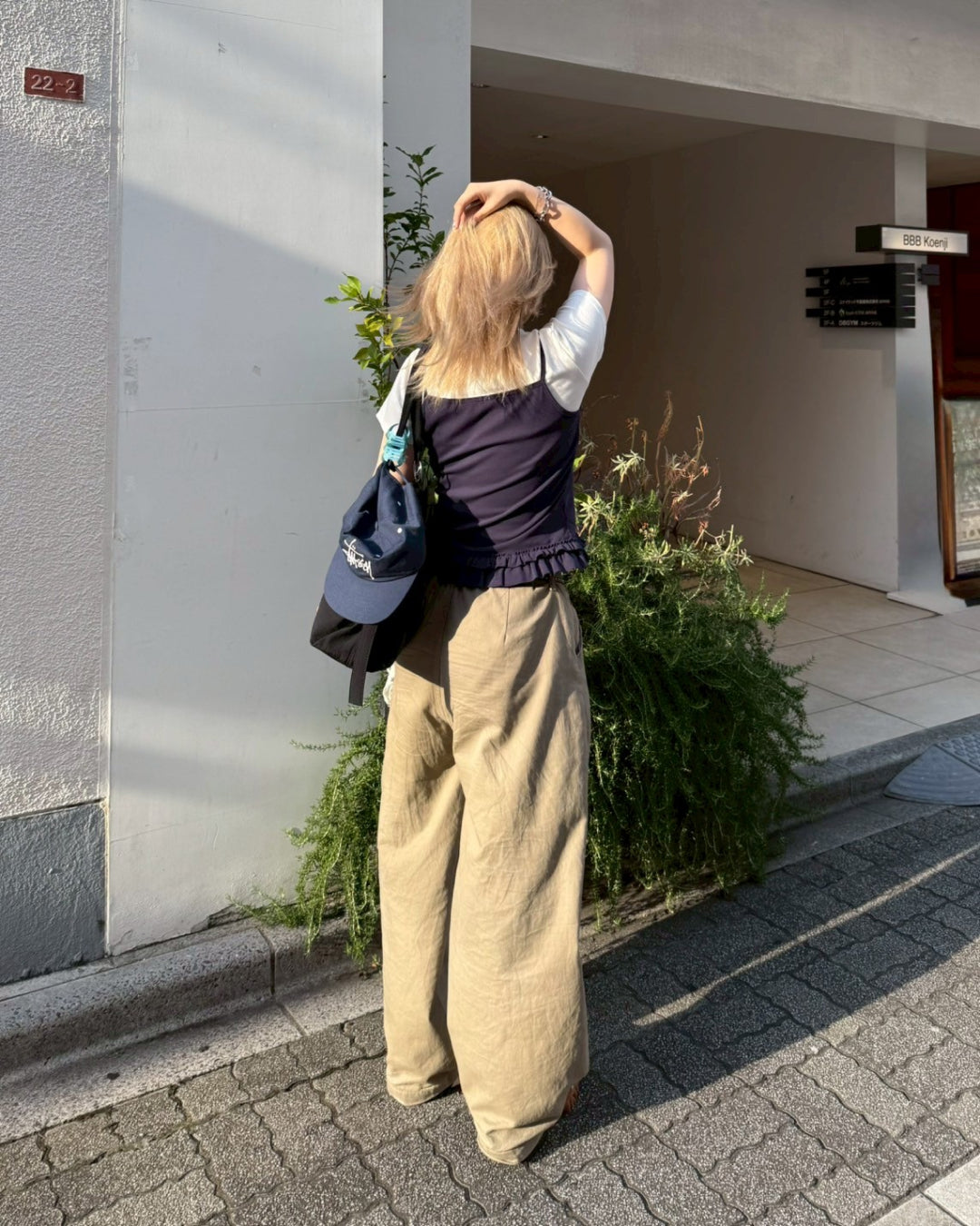 カーキカーブパンツ KC0153