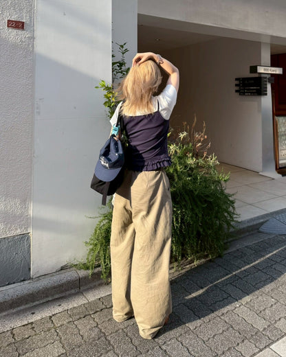 カーキカーブパンツ KC0153