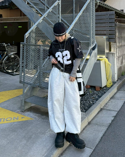 タックデザインスウェットパンツ KC0174