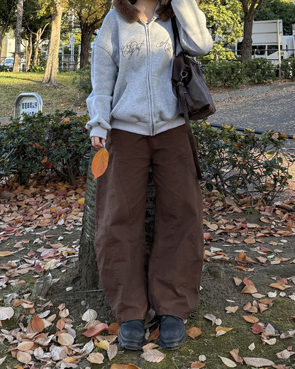 ルーズシルエットファージップアップフーディ
KC0180