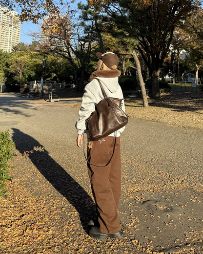 ルーズシルエットファージップアップフーディ
KC0180