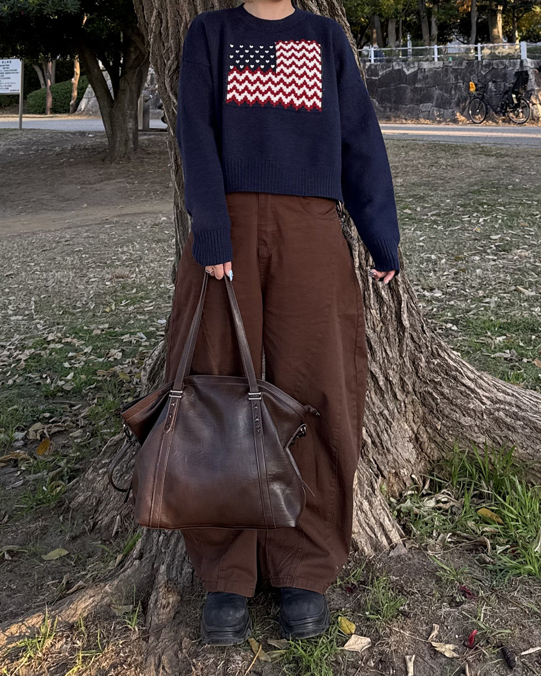 アメリカンラウンドネックプルオーバーセーター KC0203