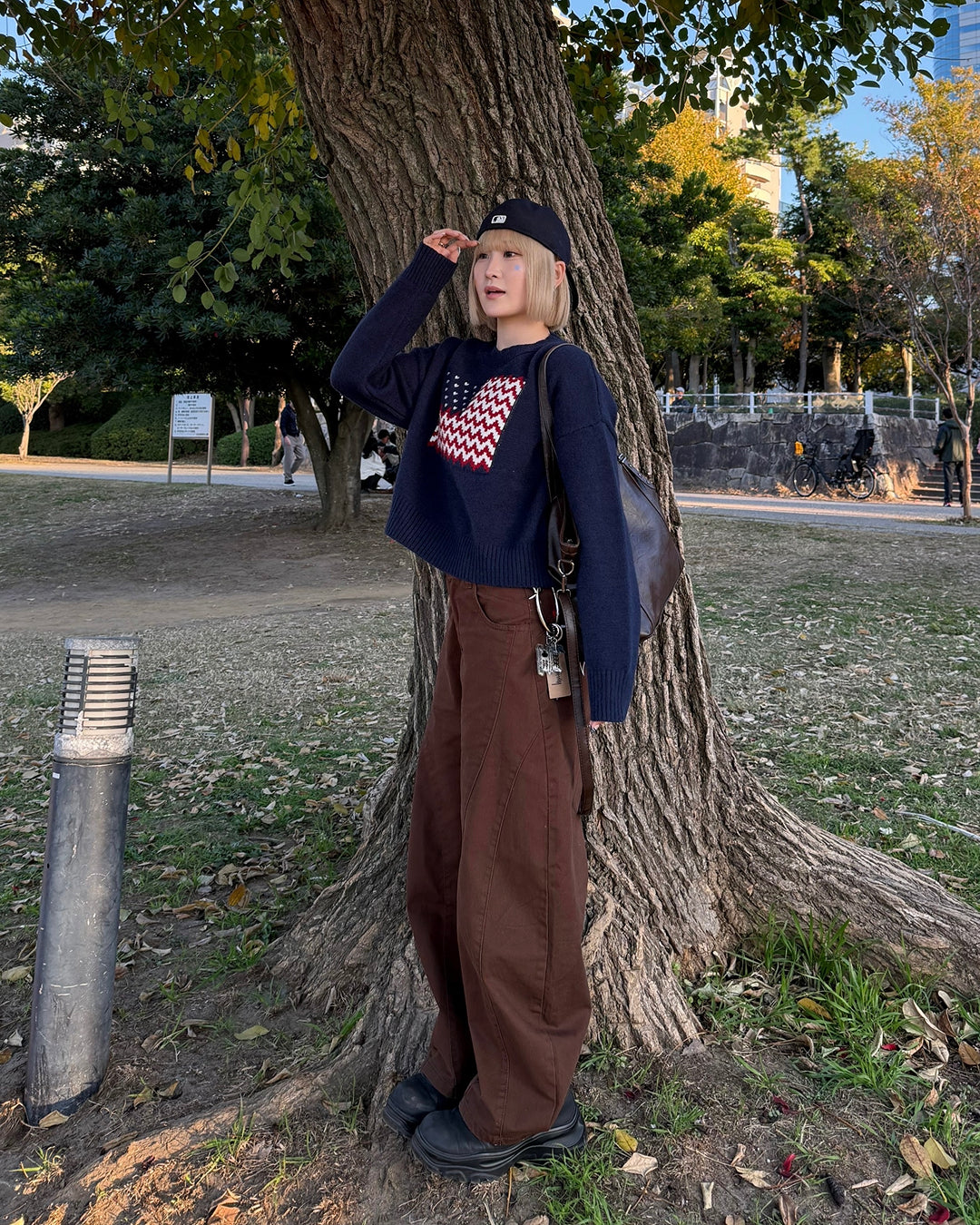 アメリカンラウンドネックプルオーバーセーター KC0203