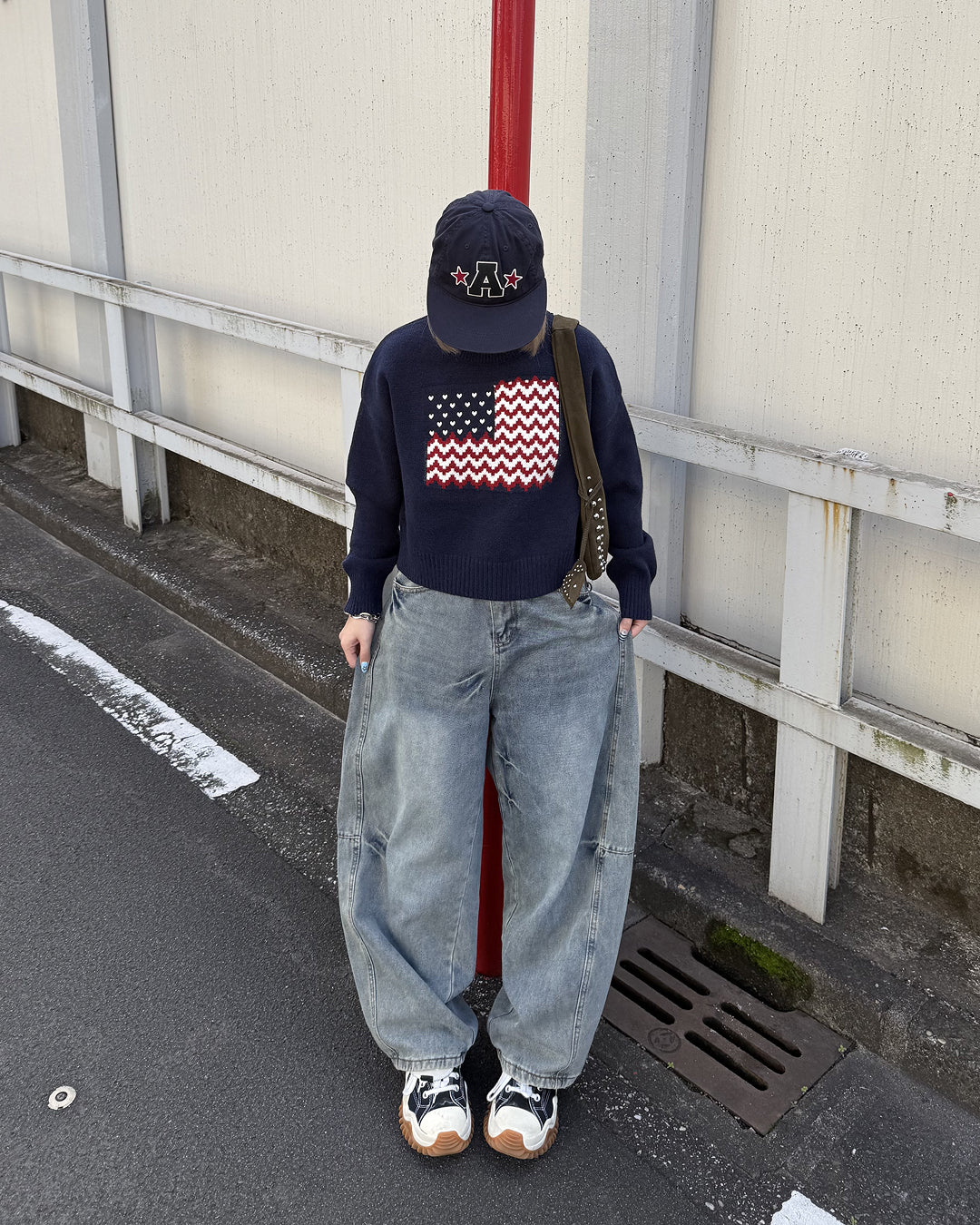 アメリカンラウンドネックプルオーバーセーター KC0203