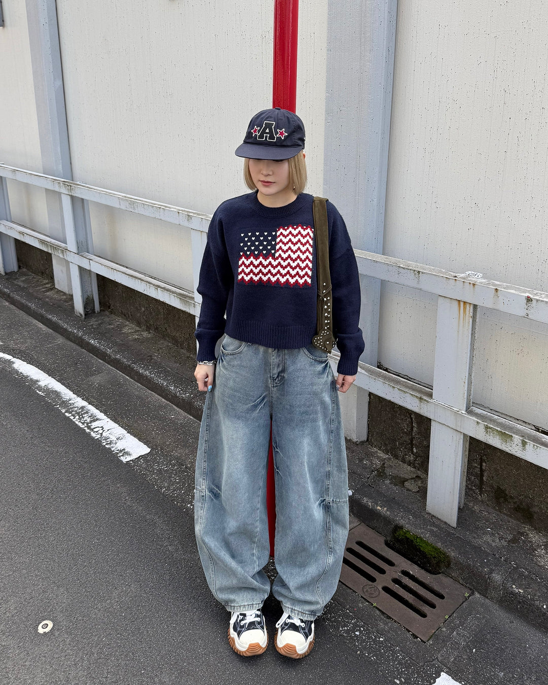 アメリカンラウンドネックプルオーバーセーター KC0203