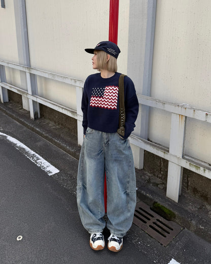 アメリカンラウンドネックプルオーバーセーター KC0203